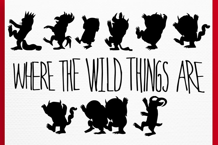 Where the Wild Things Are SVG, Where the Wild Things Are clipart, Where the Wild Things Are, svg/dxf/eps/png, Cricut, Silhouette cut files