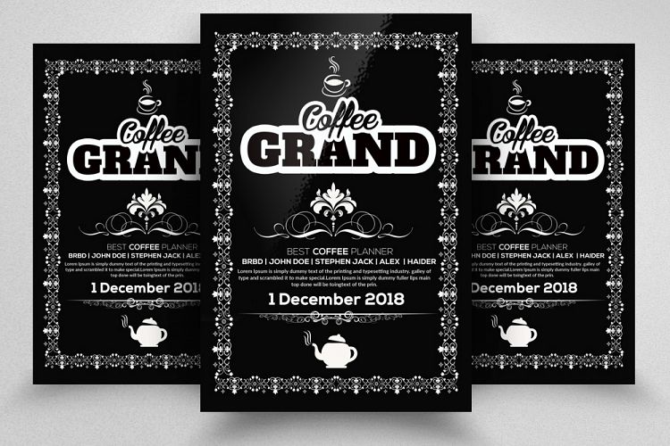 Coffee Cafe Flyer Template example image 1