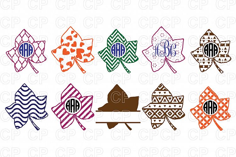 Fall Leaves Bundle SVG Cut Files, Fall Leaves Clipart