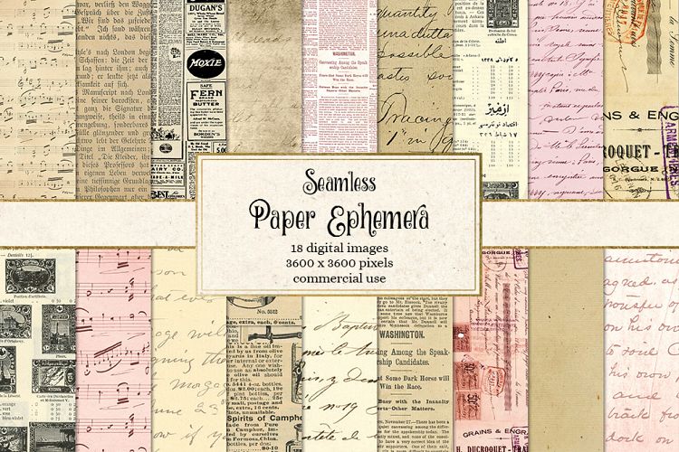 Seamless Paper Ephemera