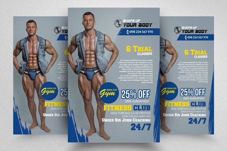 Body Fitness Flyer Template
