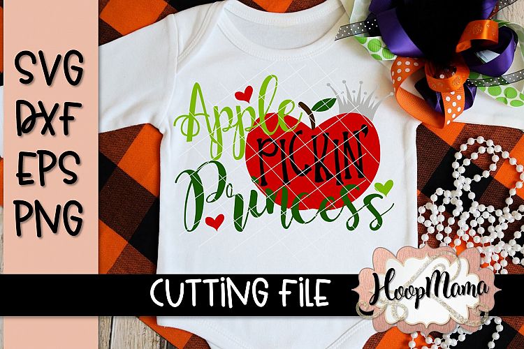 Apple Pickin Princess - Halloween SVG Cutting File
