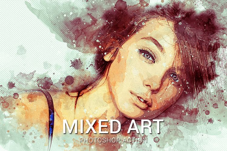 Mixed Art Photoshop Action