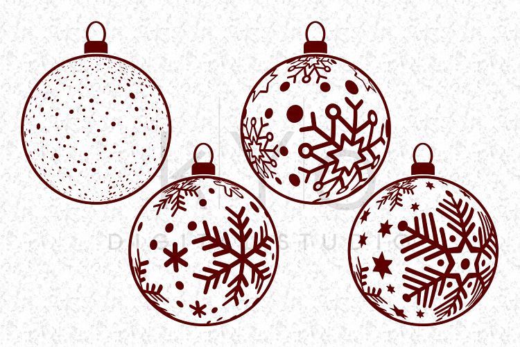 Christmas Tree Snowflake Balls, Christmas Balls, Christmas SVG files cor Cricut, Christmas 3d ball, Christmas bulb, Christmas tree balls