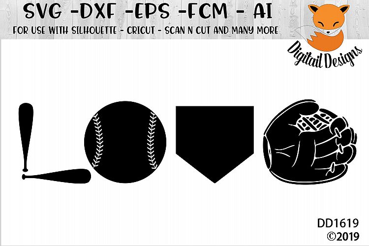 Baseball Love Svg Silhouette Cricut