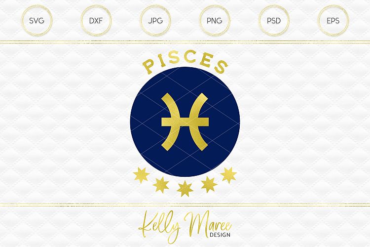 Pisces Zodiac SVG File
