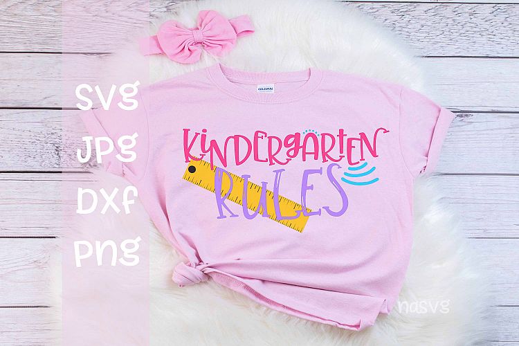 Kindergarten Rules, School, SVG