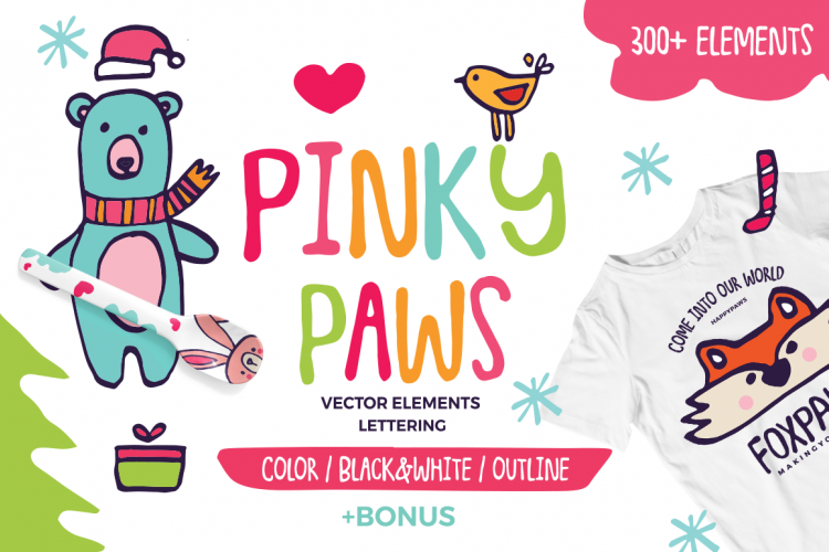 Pinky Paws - Scandinavian Nursery Pack