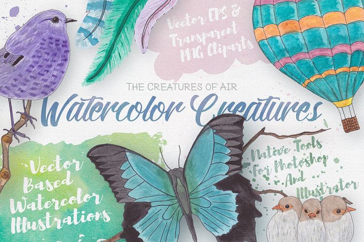 Watercolor Creatures vol. 2