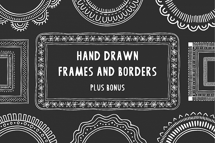  Hand drawn frames & borders