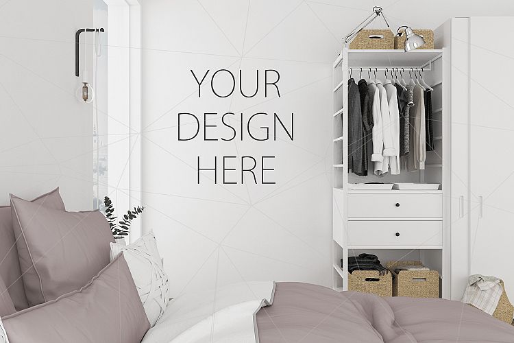 Interior mockup - artwork background