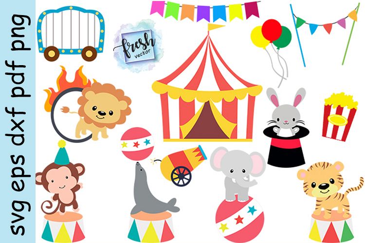 Circus Animal Svg Circus Animal Clipart