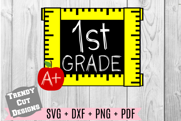 First Grade Ruler Frame, Back to School
