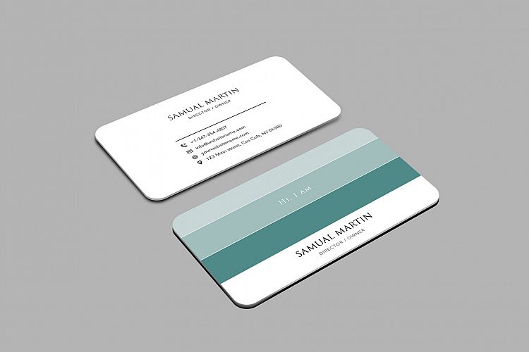 Beautiful Colours Modern Art Business Card