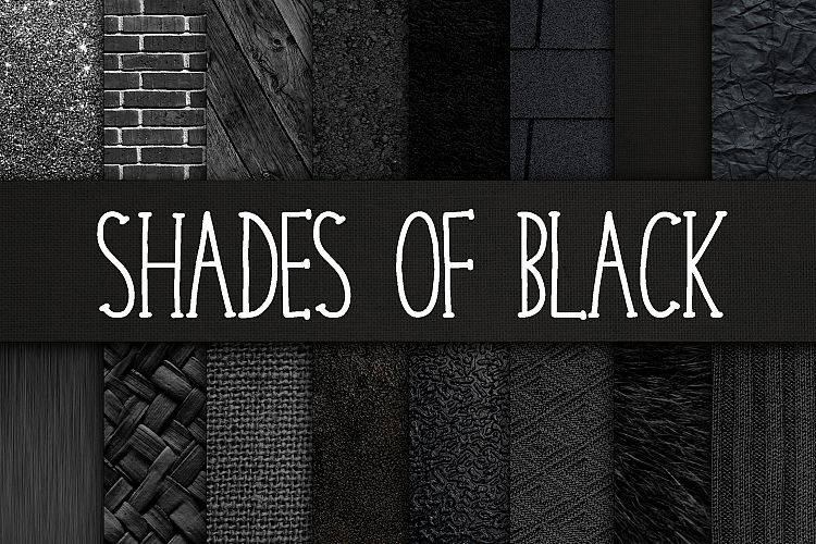Shades of Black Digital Paper Textures