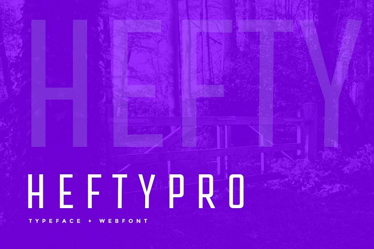 Hefty Pro Display Typeface WebFont