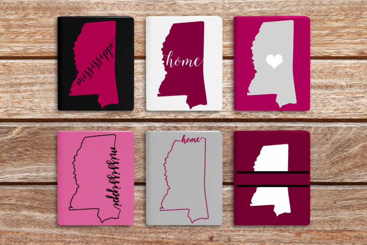 State of Mississippi SVG File Cutting Template