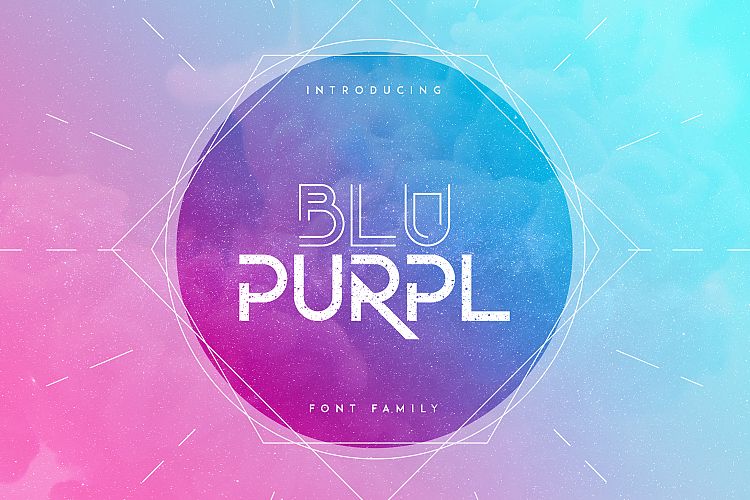 BluPurpl font family + Extra