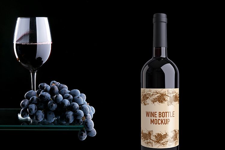 Wine Bottle Mockup