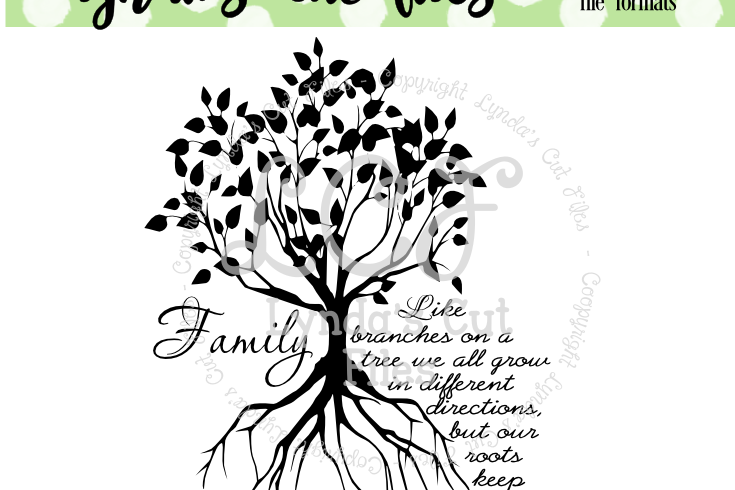 Family Tree//SVG/EPS/DXF File