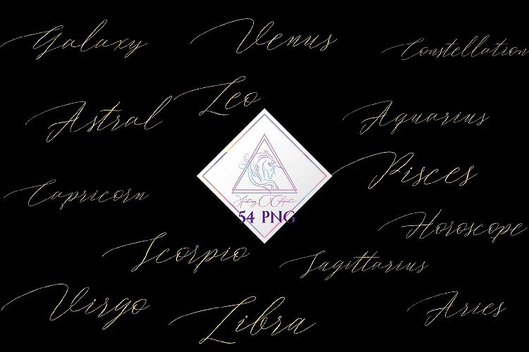 Astrology Word Art Clipart