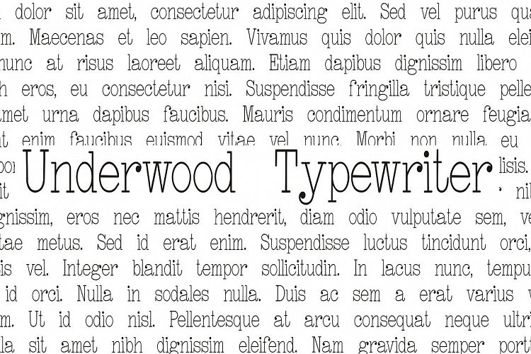 Underwood Typewriter