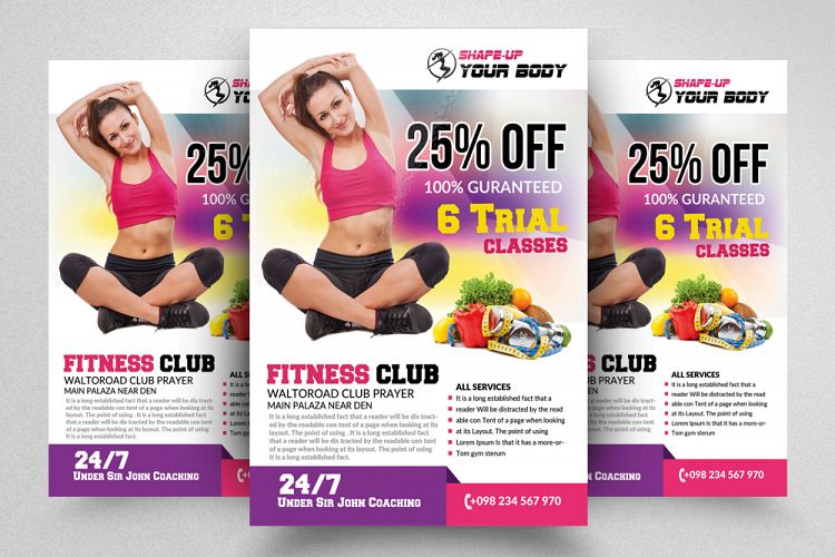 Health   Fitness Club Flyer
