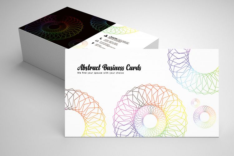 Abstract Contact Card Template