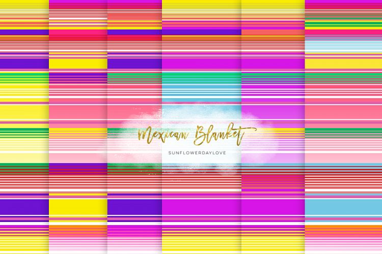 Mexican Blanket texture, Seamless Mexican Digital Papers