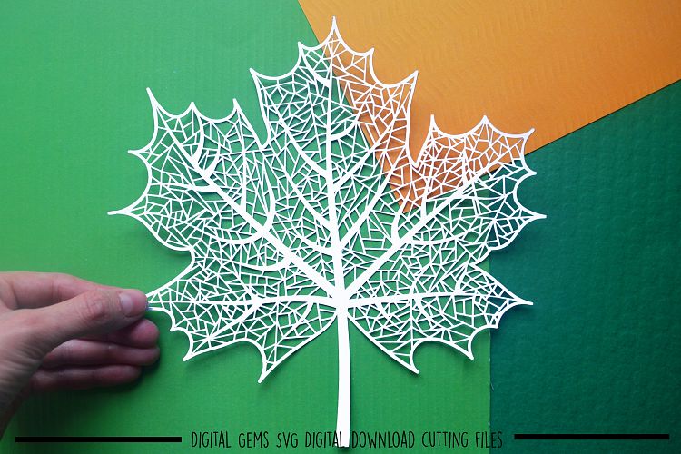 Leaf paper cut SVG / DXF / EPS files
