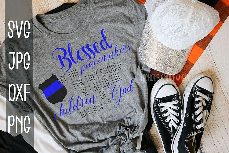 Blessed are the peacemakers, Police, Back the blue, SVG