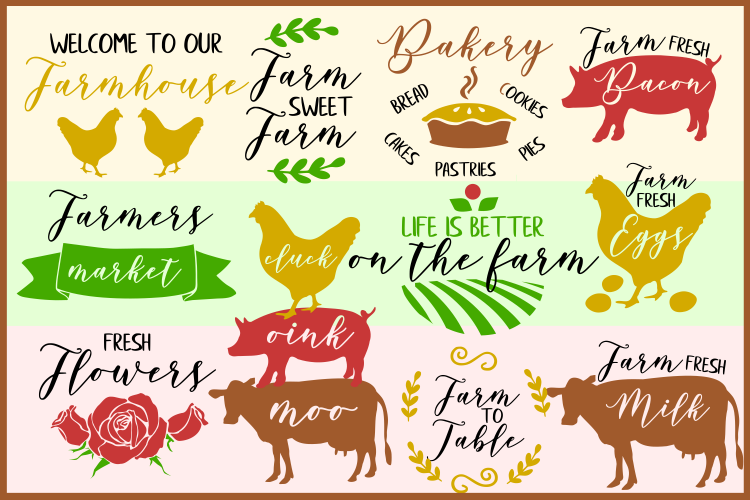  Farmhouse SVG  Farm SVG Bundle