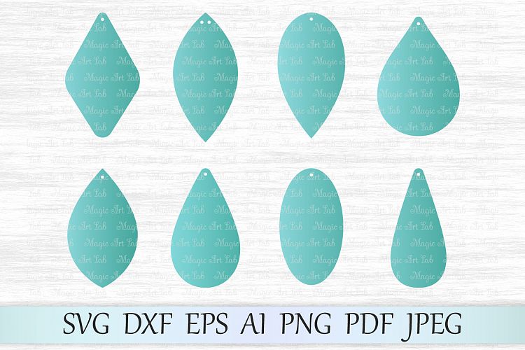 Download Earrings svg file, Earring template cut file, Tear drop ...