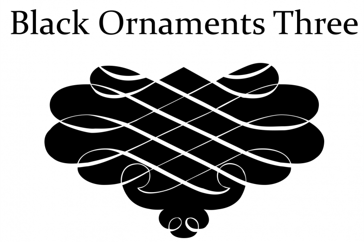 Black Ornaments Three