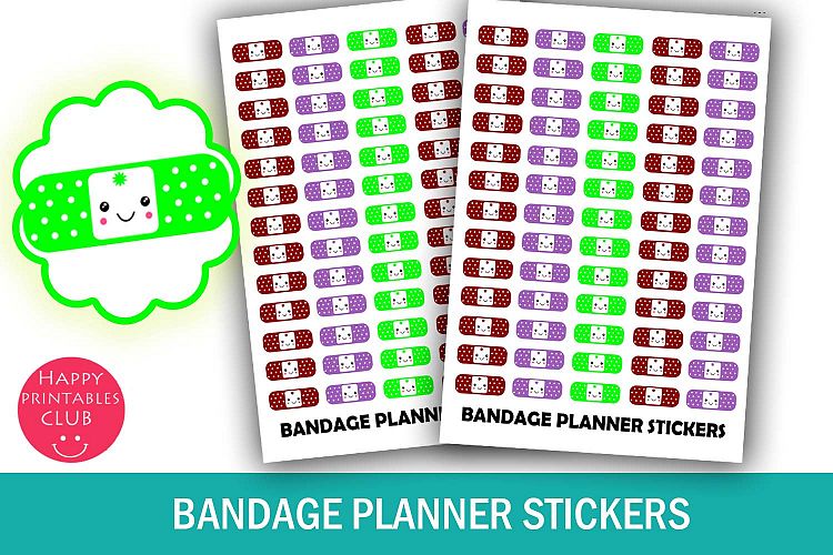 Bandage Planner Stickers- Cute Bandage Stickers-Kawaii
