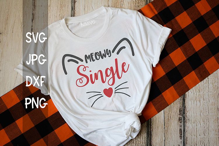 Meowy Single, Cat, SVG