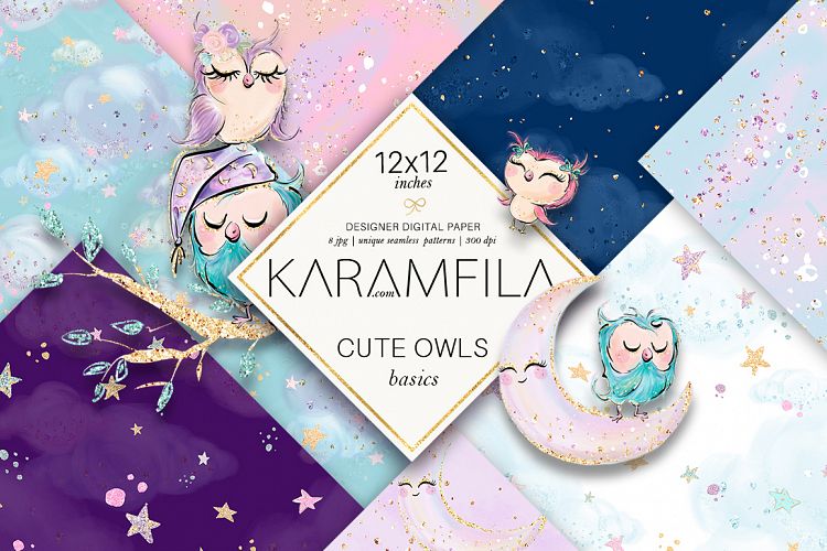 Cute Owls Basic Patterns