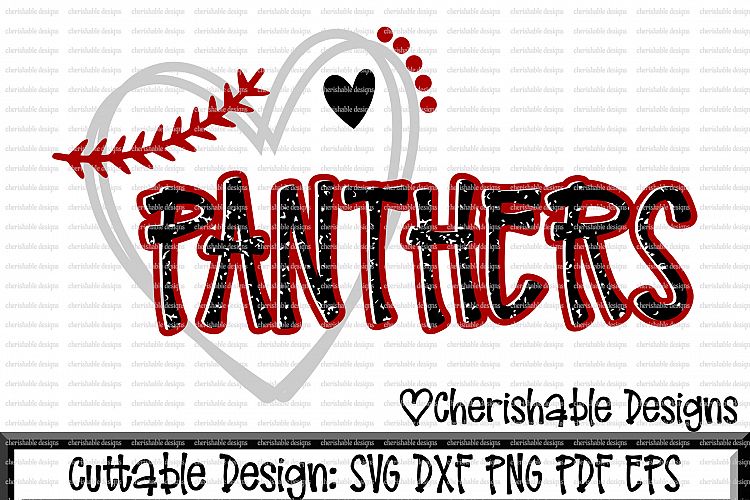Baseball Svg, Softball Svg, Panthers Baseball Cutting file, distressed baseball svg, dxf pattern, svg pattern, Cricut instant download