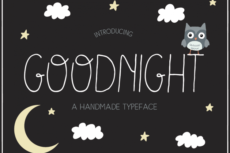 Goodnight Handmade Font
