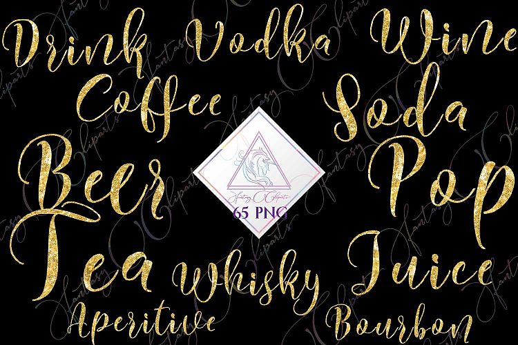 Drink Word Art Clipart