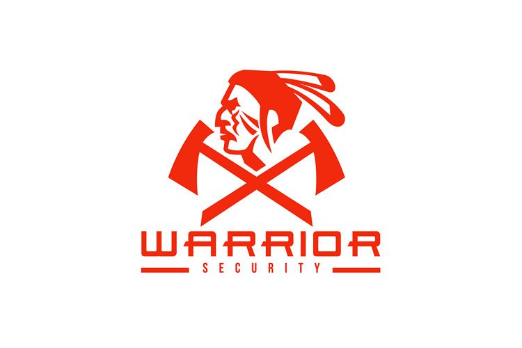 Native American Warrior Security Mascot