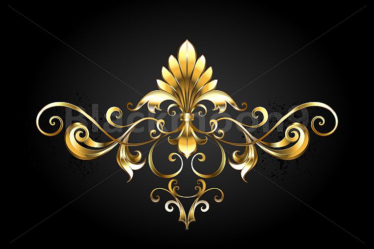 Frame Scroll with Fleur De Lis