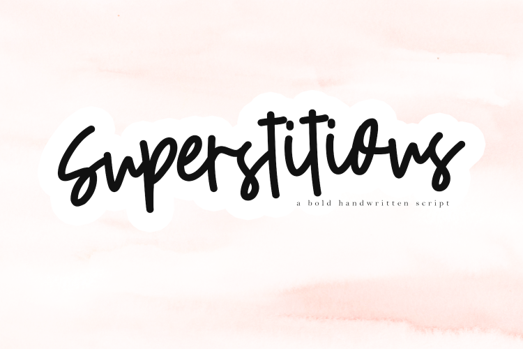 Superstitious - Bold Script Font