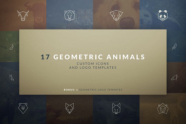 17 Geometric Animal Icons and Logos
