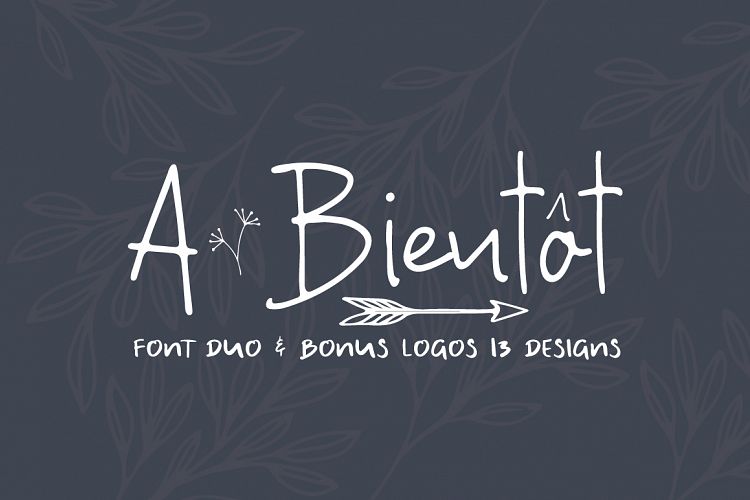 A Bientot | Font Duo with Bonus Logo
