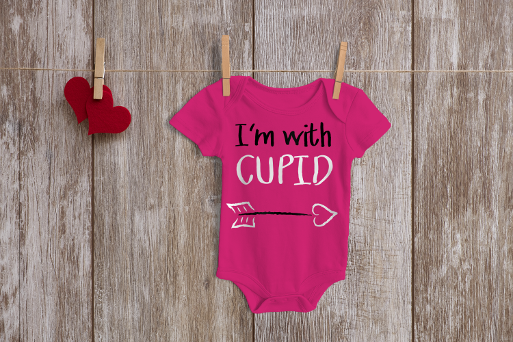 Im With Cupid SVG File Cutting Template