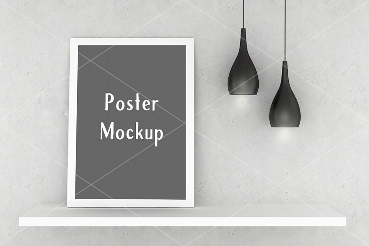 Poster (on shelf) Mockup example image 1