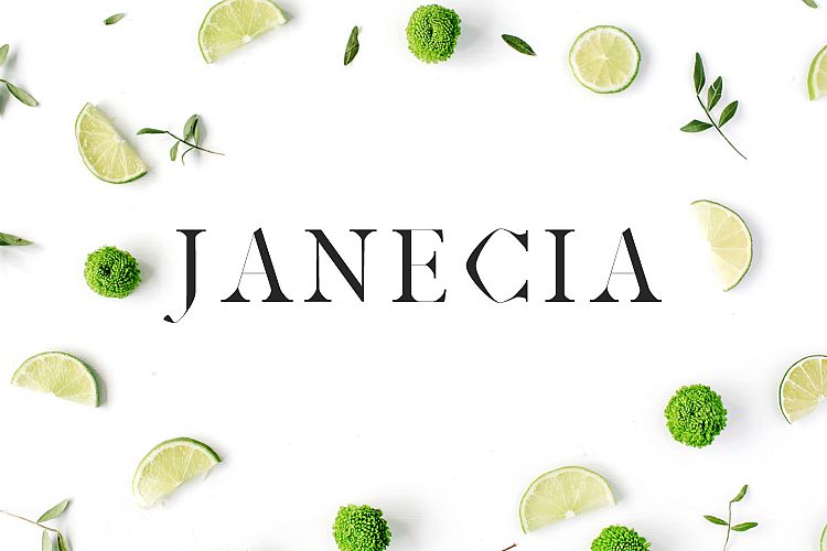 Janecia Serif Typeface