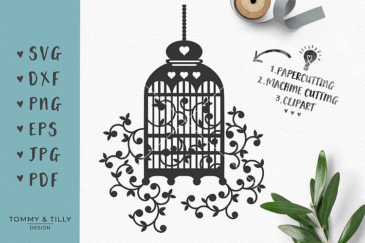 Birdcage SVG EPS DXF PNG PDF JPG example image 1