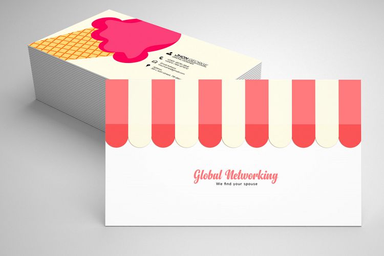 Ice Cream Business Card Template